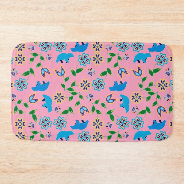 Item preview, Pink Bear Hummingbird Floral designed and sold by Niibidoon.