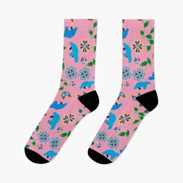 Item preview, Pink Bear Hummingbird Floral designed and sold by Niibidoon.