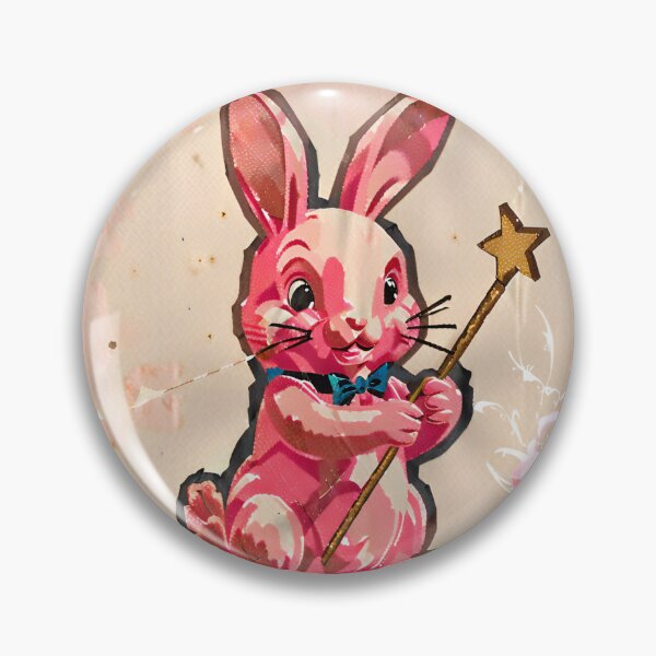 Item preview, Pink Bunny Holding Magician Wand designed and sold by Bella Donna  Digital.