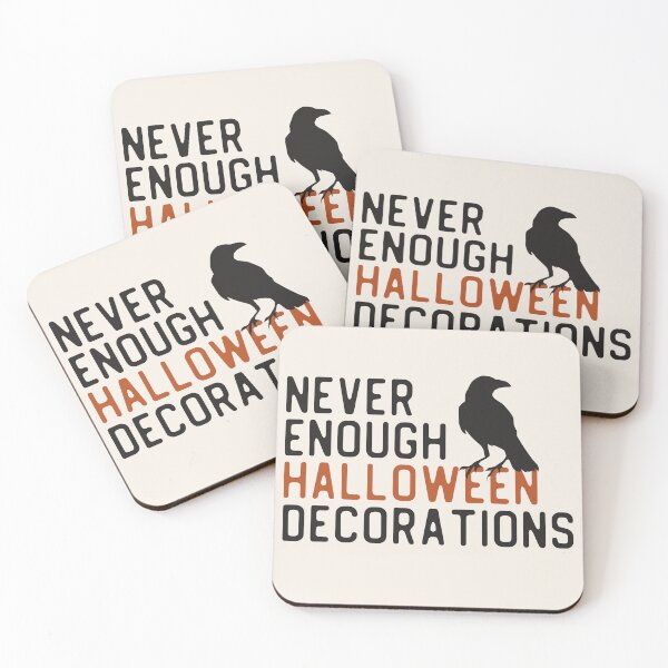 Aperçu de l'œuvre Décorations d'Halloween jamais assez (noir) créée et vendue par deathxdesign.