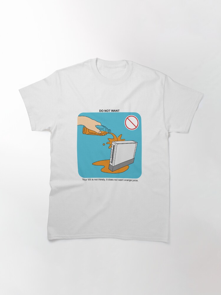 Alternate view of No Juice for Wii Classic T-Shirt