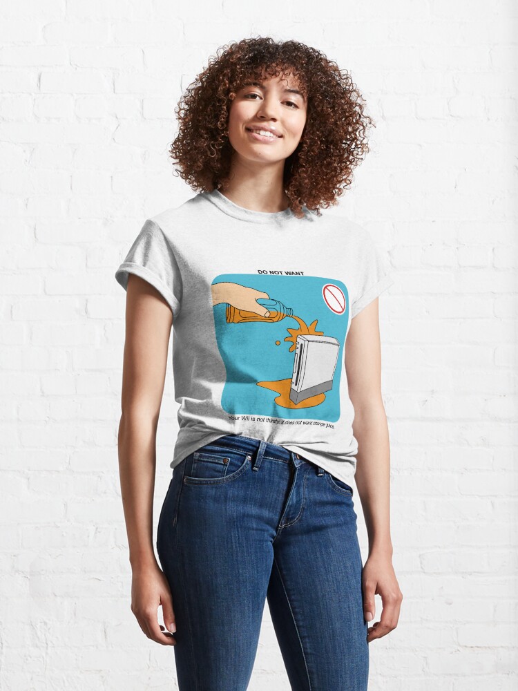 Alternate view of No Juice for Wii Classic T-Shirt