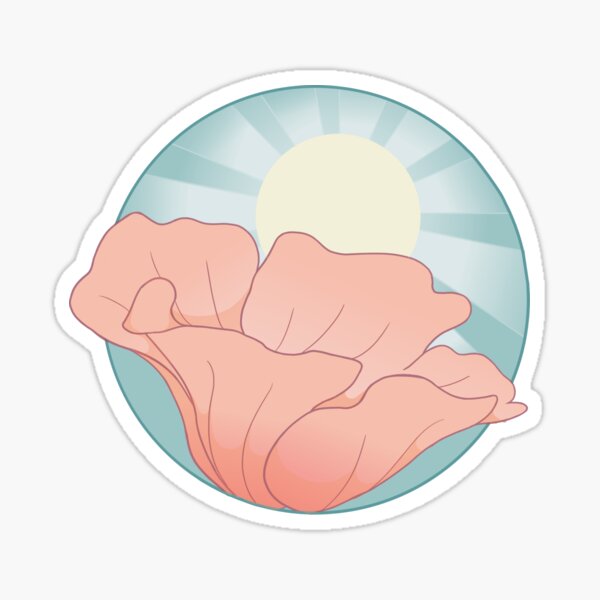 Alternate California Poppy Sunrise Sticker