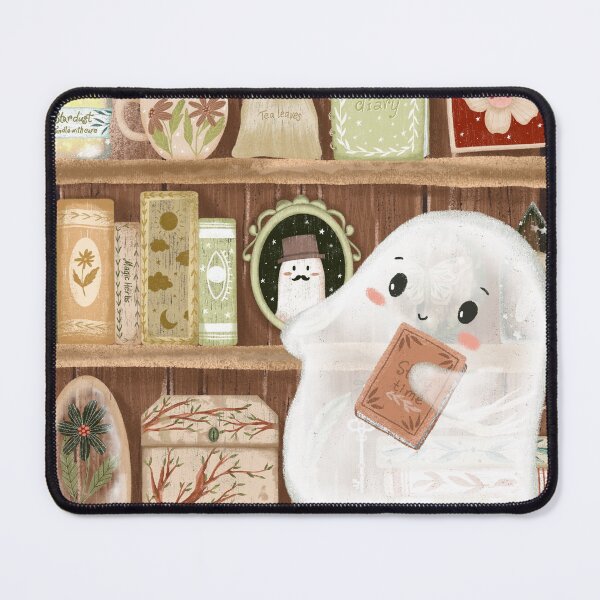 Item preview, BOO cute whimsical ghost art designed and sold by pinkyfish1010.