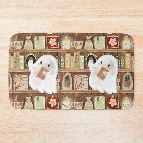 Item preview, BOO cute whimsical ghost art designed and sold by pinkyfish1010.