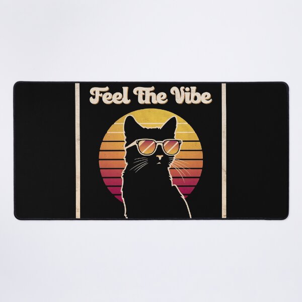 Item preview, Cool Cat Vibes ??️ - Retro Sunset and Chill Feline designed and sold by trixxcreative.