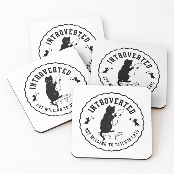 Item preview, Introverted But Willing To Discuss Cats designed and sold by Teetreasure2.