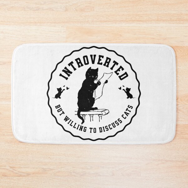 Item preview, Introverted But Willing To Discuss Cats designed and sold by Teetreasure2.