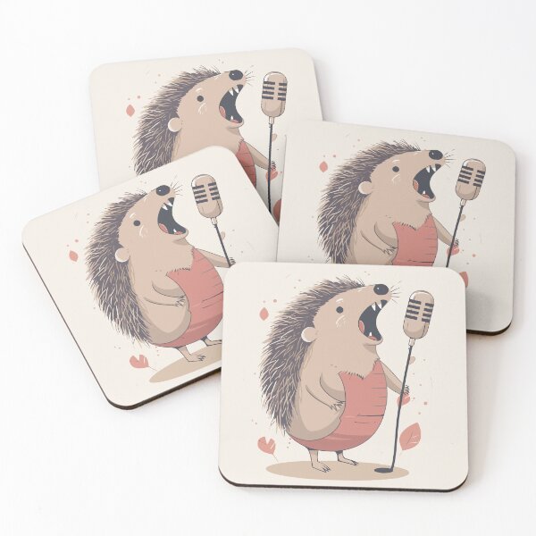 Item preview, Hedgehog singing designed and sold by Amir Faysal.