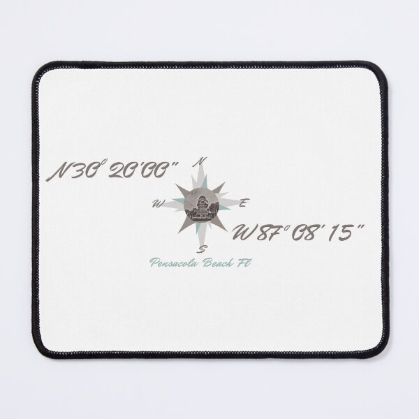 Item preview, Pensacola Beach longitude latitude sign designed and sold by TaraPen.