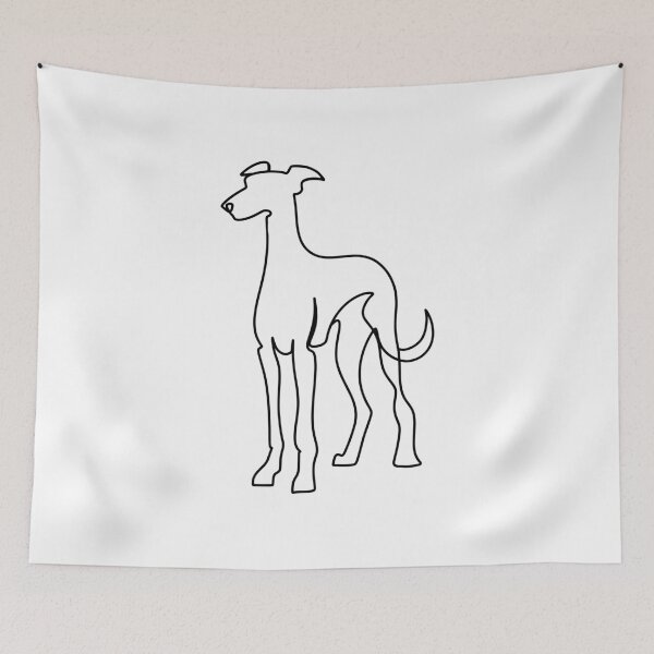 Item preview, Minimalist Dog Continuous Line Drawing - Simple Pet Art designed and sold by TurtleDojo.