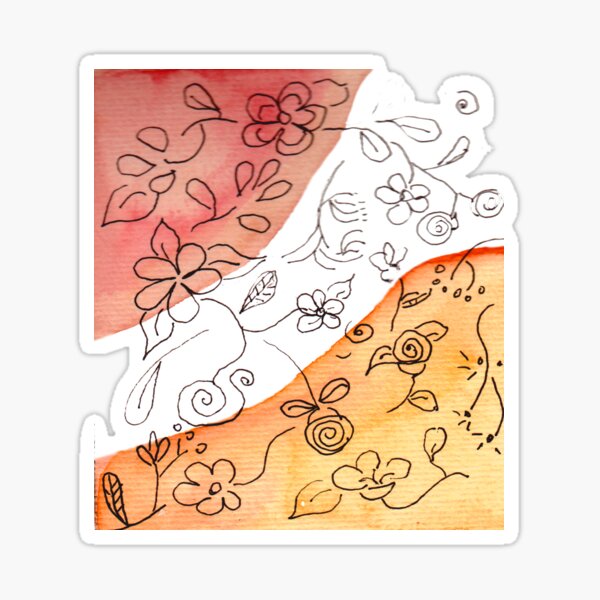 "Random Flowers" Pattern Sticker