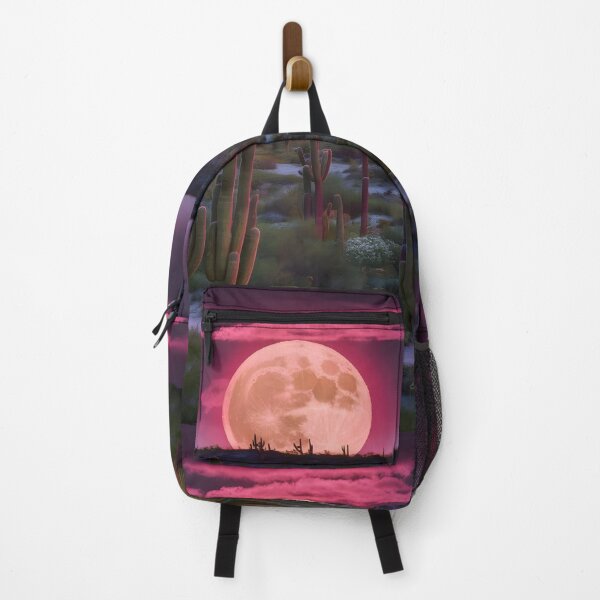 Item preview, moon over the desert and cactus designed and sold by OneLastWish.