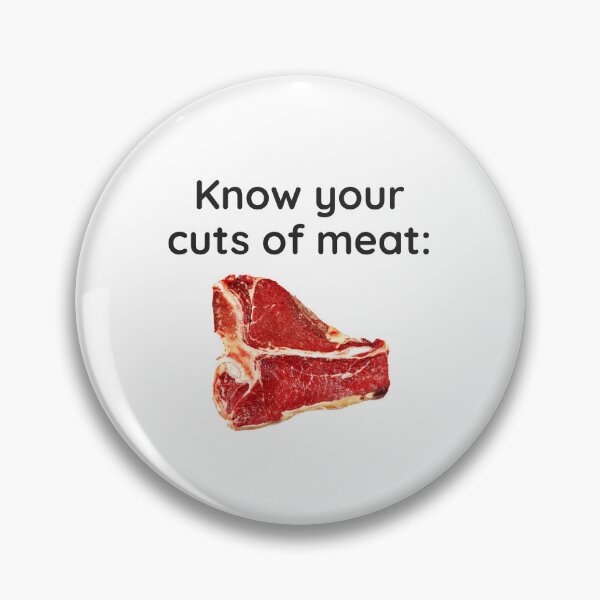 Item preview, Know your cuts of meat: T-bone designed and sold by WhackoDesigns.