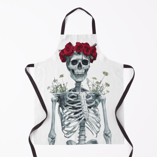 Item preview, Skeleton wearing a flower crown designed and sold by R-market.