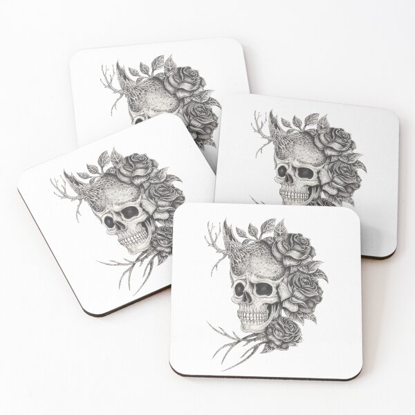 Item preview, Surreal art nature and fantasy skull. designed and sold by Jiwsurreal.
