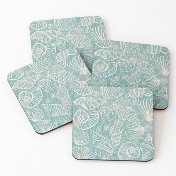 Item preview, Summer seashell - blue vintage holiday season - relax  designed and sold by ElmLenonn.