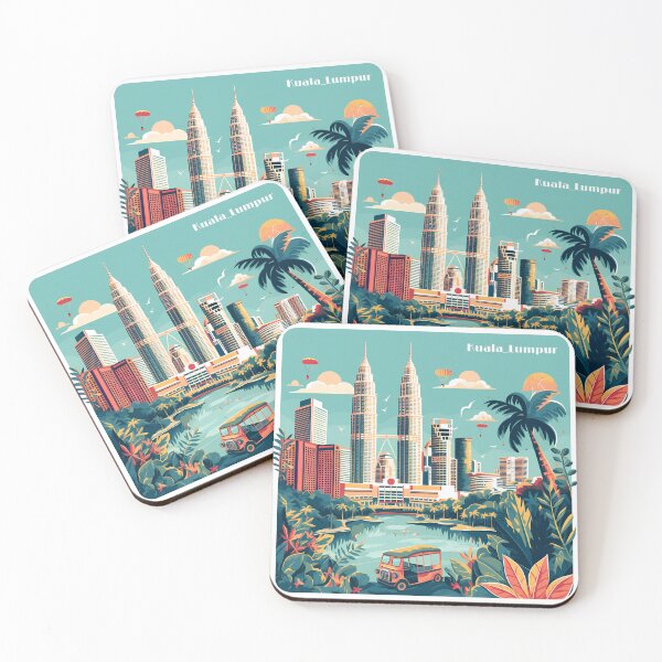 Item preview, Kuala Lumpur Vector Sticker designed and sold by Windy-market.
