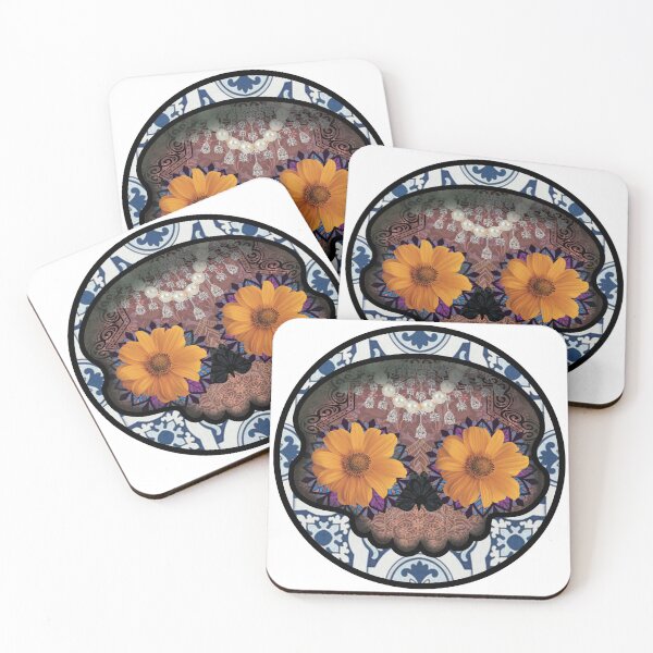 Item preview, Catrina, mexican skull, roud background, round talavera background designed and sold by fashionlabrador.