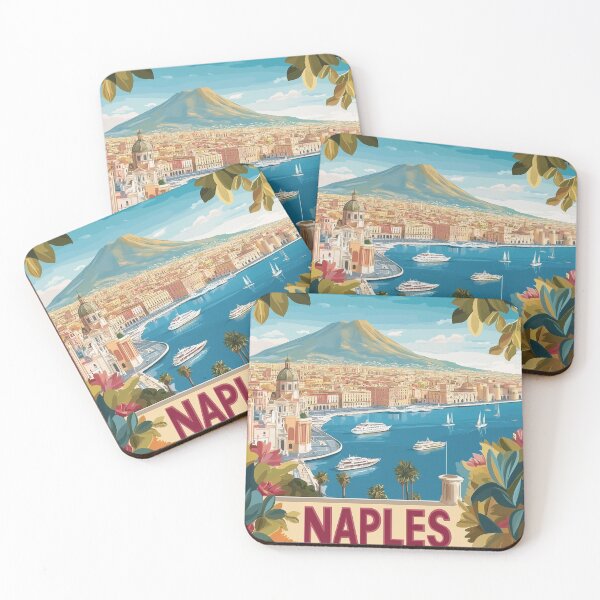 Item preview, Naples Artwork - Stunning Italian Cityscape, Historic Naples Wall Art, Coastal Italy Decor designed and sold by nomiraclehere.