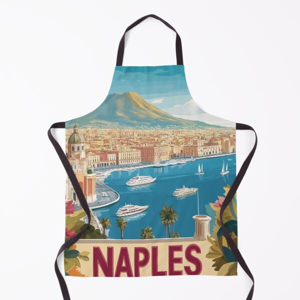 Item preview, Naples Artwork - Stunning Italian Cityscape, Historic Naples Wall Art, Coastal Italy Decor designed and sold by nomiraclehere.