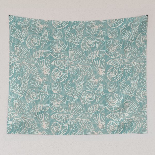 Item preview, Summer seashell - blue vintage holiday season - relax designed and sold by ElmLenonn.