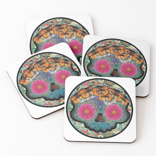 Item preview, Catrina, mexican skull, roud background, round talavera background designed and sold by fashionlabrador.