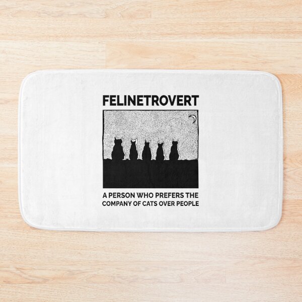 Item preview, Felinetrovert. A person who prefers the company of cats over people. designed and sold by Shanyacreates.