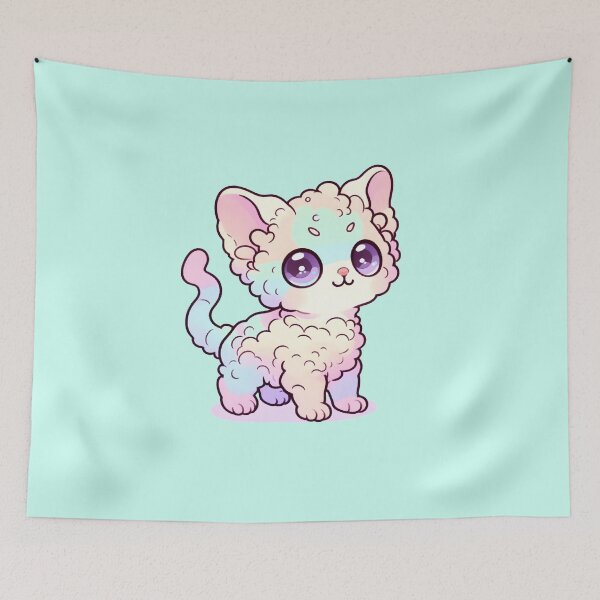 Item preview, Devon rex cat designed and sold by Anna Halasek.