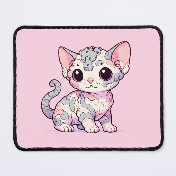 Item preview, Devon rex cat designed and sold by Anna Halasek.