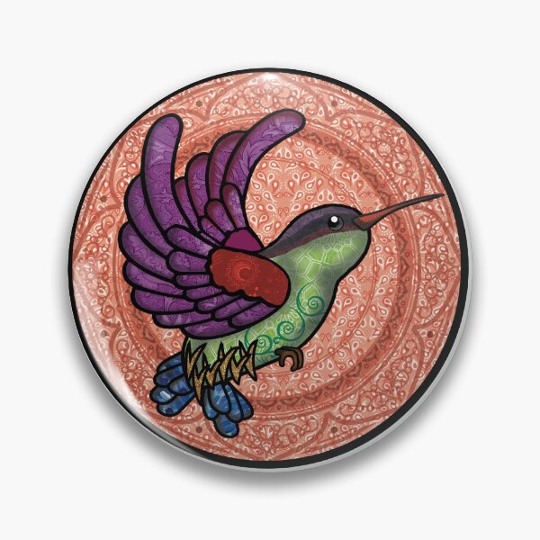 Item preview, hummingbird, mexican hummingbird, roud background designed and sold by fashionlabrador.