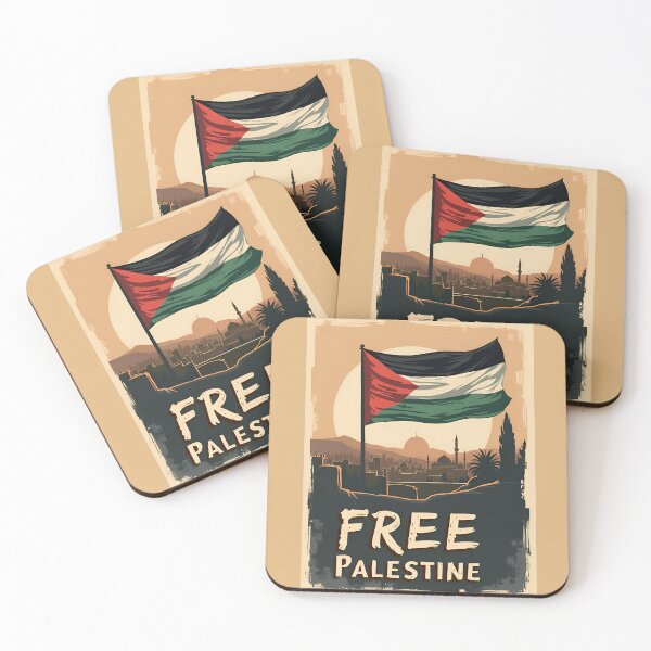 Item preview, Free Palestine : Palestinian Flag with Golden Palette designed and sold by QuotezArtist.