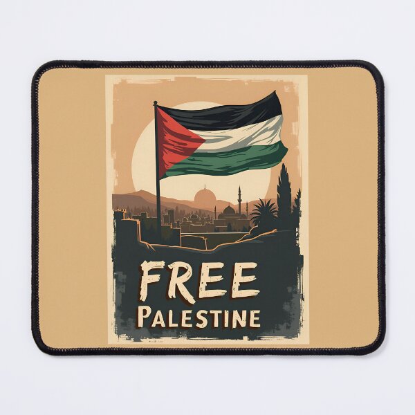 Item preview, Free Palestine : Palestinian Flag with Golden Palette designed and sold by QuotezArtist.