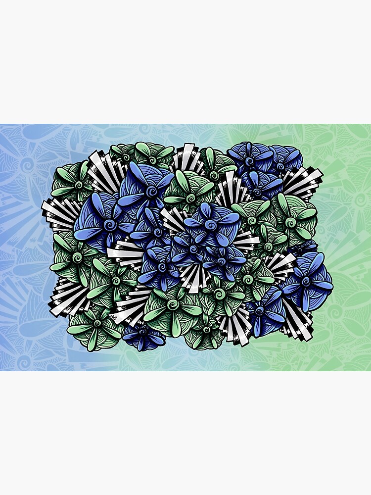 Zentangle Petal-Floodlights by digitalartbynic