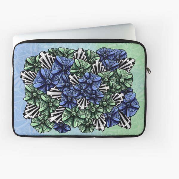 Zentangle Petal-Floodlights Laptop Sleeve