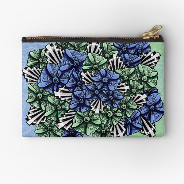 Zentangle Petal-Floodlights Zipper Pouch