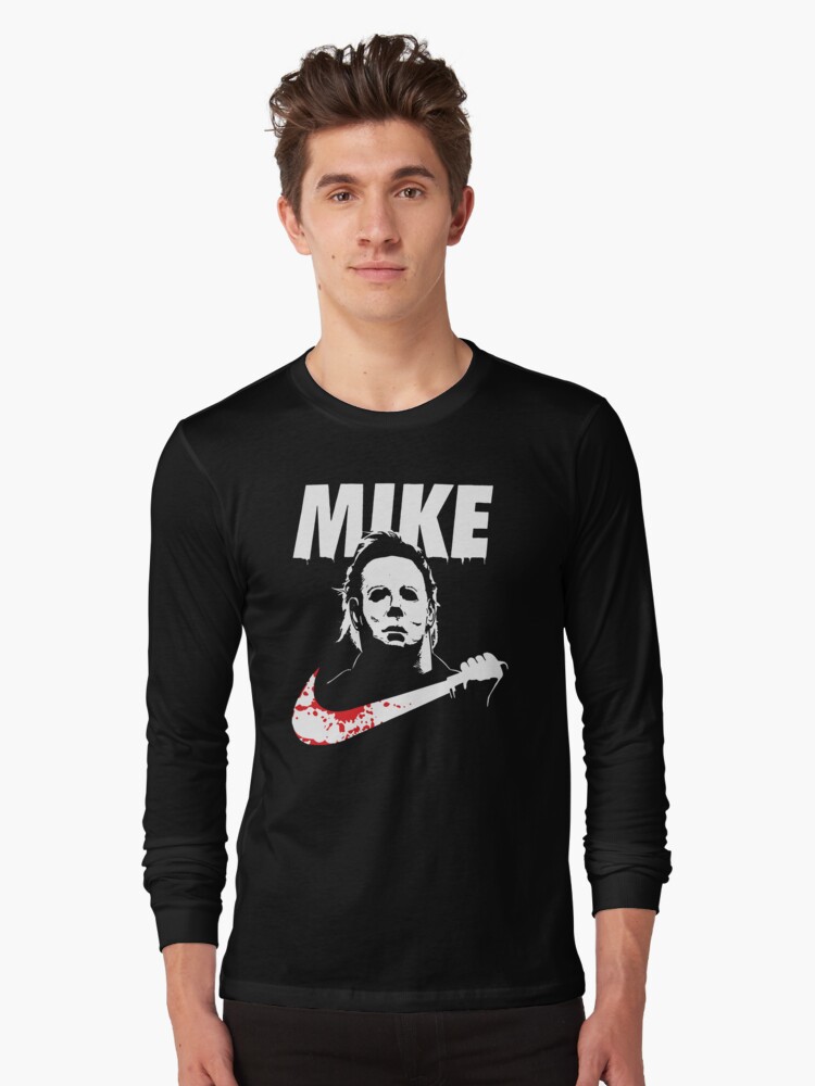 Thumbnail 1 of 5, Long Sleeve T-Shirt, Funny Halloween Mike Myers designed and sold by lilghostslife.