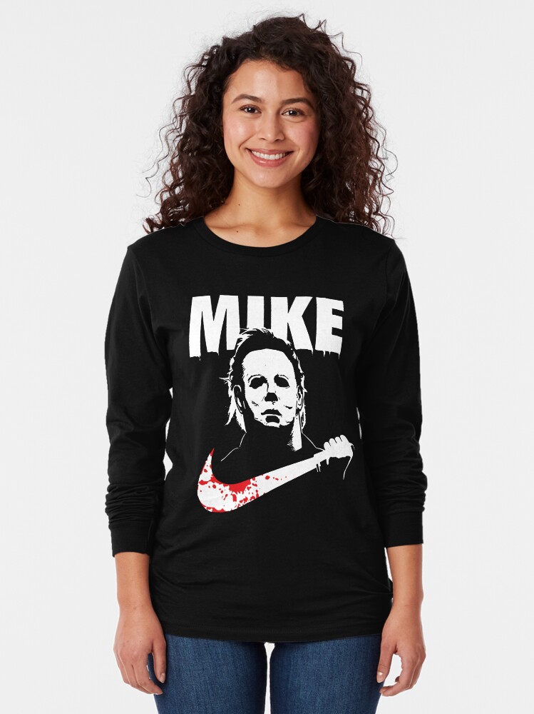Thumbnail 2 of 5, Long Sleeve T-Shirt, Funny Halloween Mike Myers designed and sold by lilghostslife.