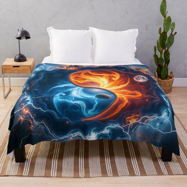 Item preview, Electric Galaxy Space Yin Yang Symbol designed and sold by TheArtOfPat.