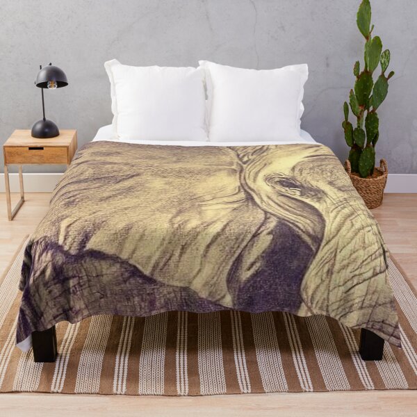 Item preview, Elephant Drawing in Sepia designed and sold by ColorsandEye.