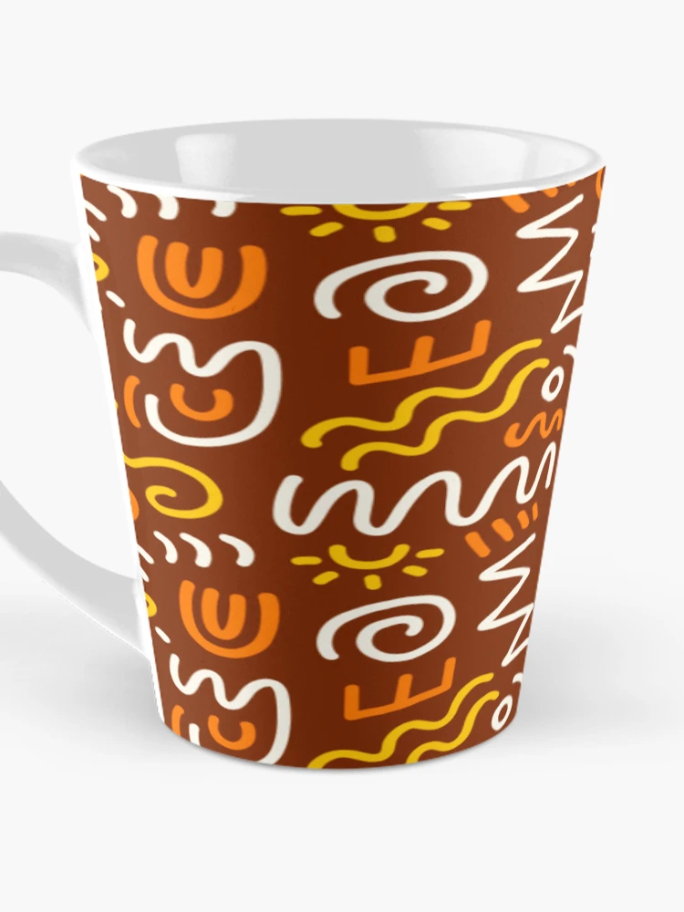 Thumbnail 3 of 4, Coffee Mug, Tribal African Print, Aztec seamless pattern texture designed and sold by RubyCollection.