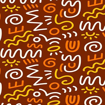Artwork thumbnail, Tribal African Print, Aztec seamless pattern texture by RubyCollection