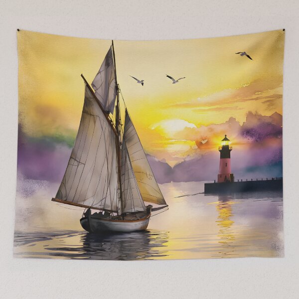 Item preview, Sailing into Sunset Tshirt designed and sold by mettme.