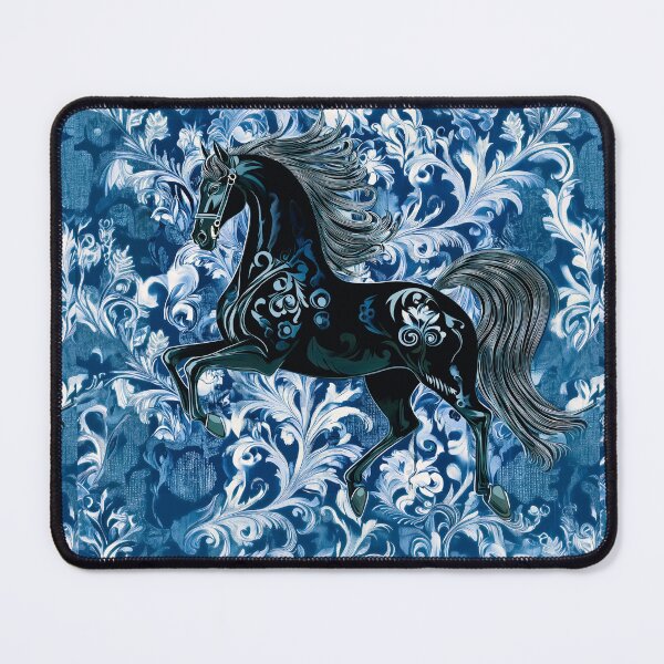 Item preview, BLUE STALLION VELVET : FROST STABLES Collection designed and sold by Zen Candy 3000 Travis Nicholas Zariwny.