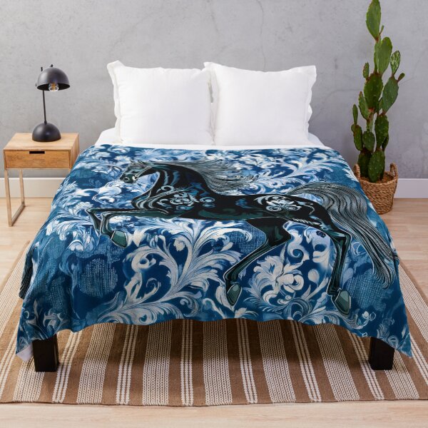 Item preview, BLUE STALLION VELVET : FROST STABLES Collection designed and sold by Zen Candy 3000 Travis Nicholas Zariwny.