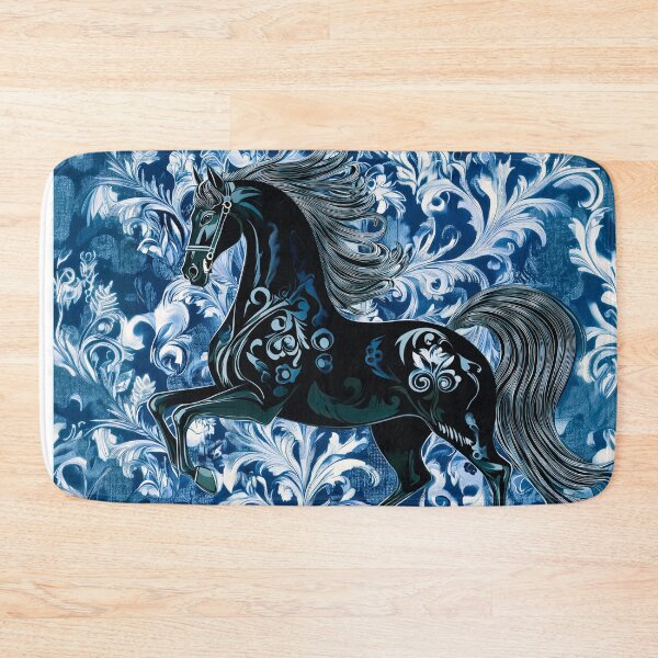 Item preview, BLUE STALLION VELVET : FROST STABLES Collection  designed and sold by Zen Candy 3000 Travis Nicholas Zariwny.