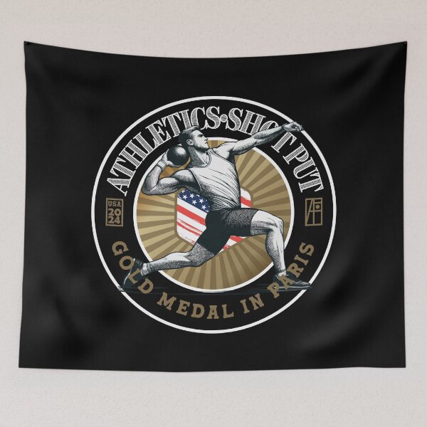 Item preview, 2024 - USA - ATHLETICS - SHOT PUT- GOLD MEDAL - PARIS - 1 designed and sold by ArtProjectShop.