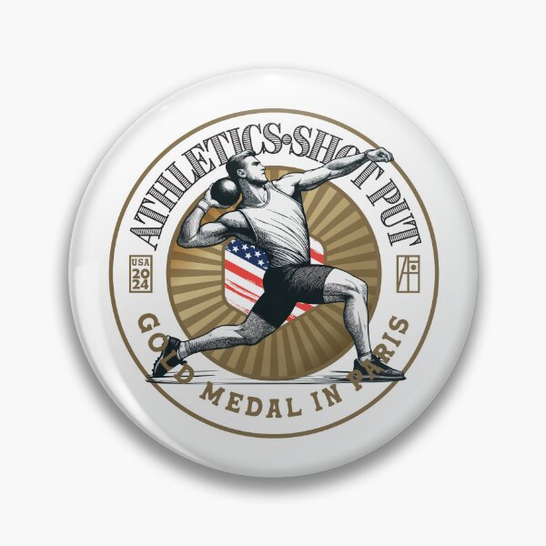 Item preview, 2024 - USA - ATHLETICS - SHOT PUT- GOLD MEDAL - PARIS - 2 designed and sold by ArtProjectShop.