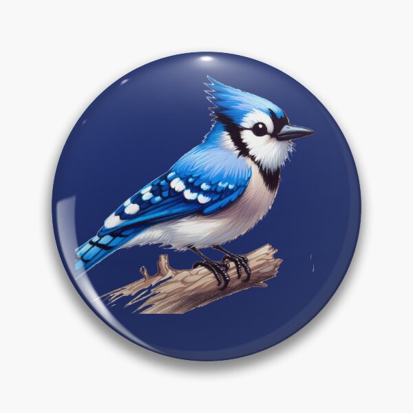 Item preview, A Whimsical Bluejay Here To Make Your Day designed and sold by Hall-O-Gram.