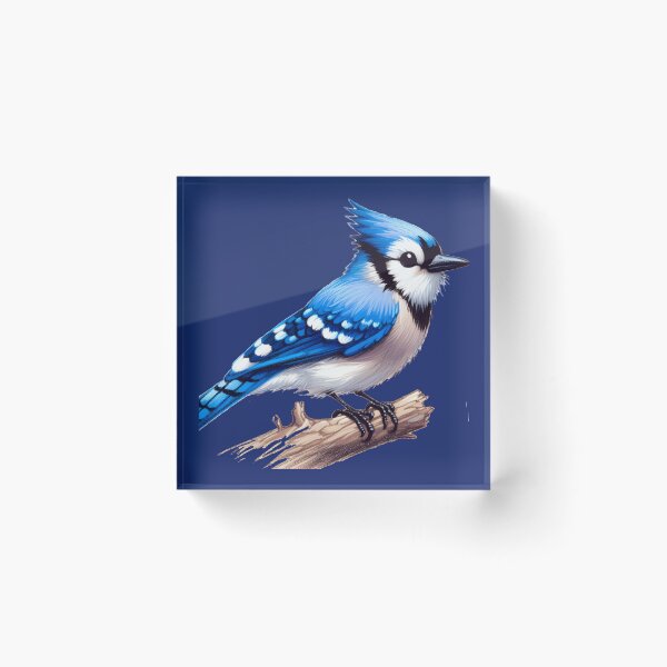 Item preview, A Whimsical Bluejay Here To Make Your Day designed and sold by Hall-O-Gram.